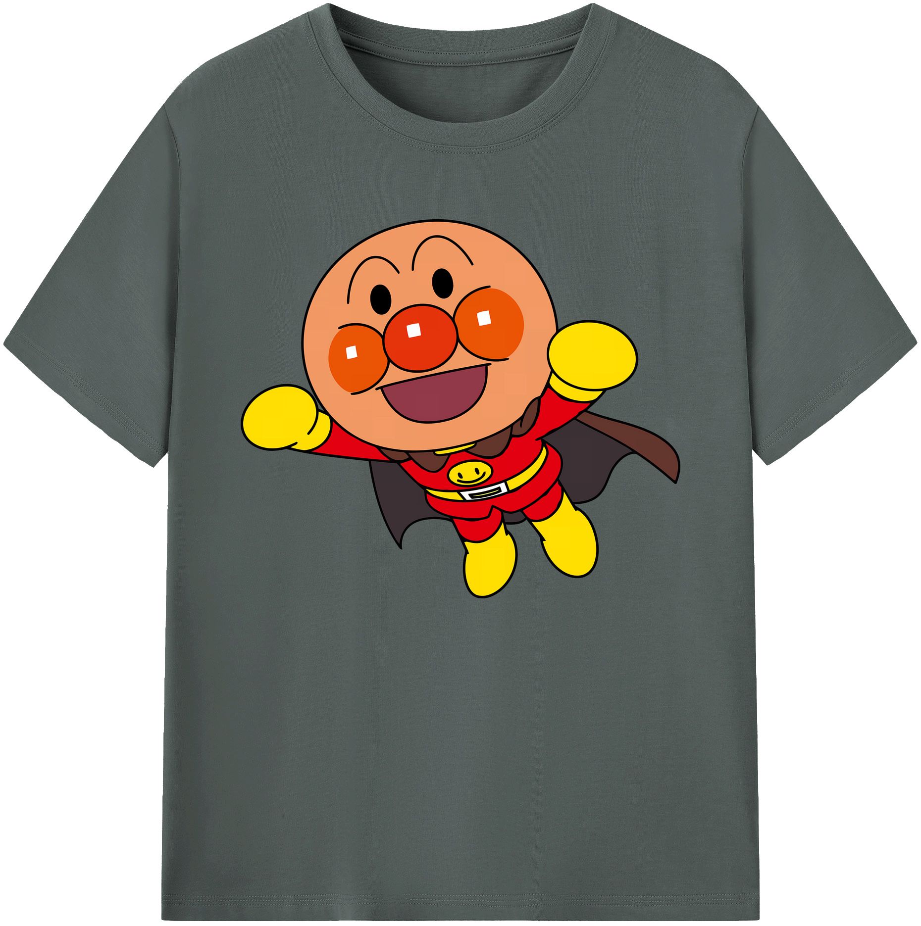 （画像用） アンパンマン Anpanman 綿100％ メンズ半袖Tシャツ｜肌触りやわらか＆通気性